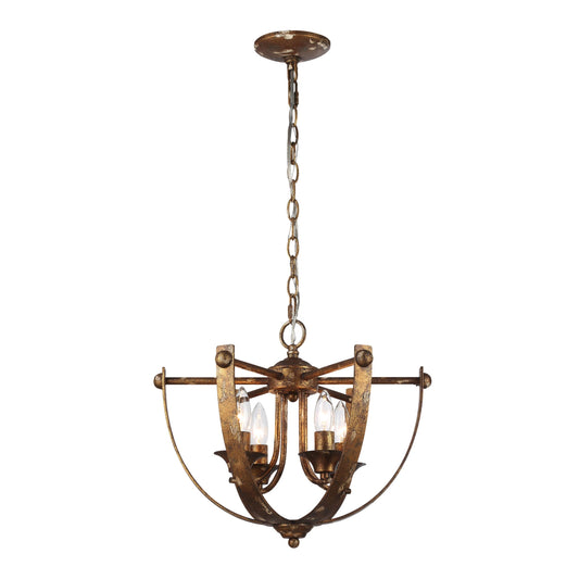 Victory 4-Light Pendant in Heirloom Gold