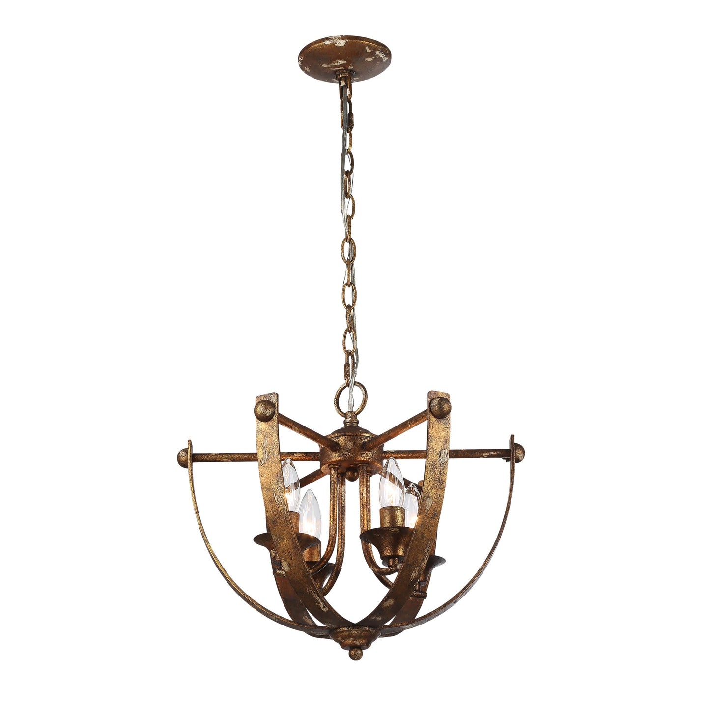 Victory 4-Light Pendant in Heirloom Gold