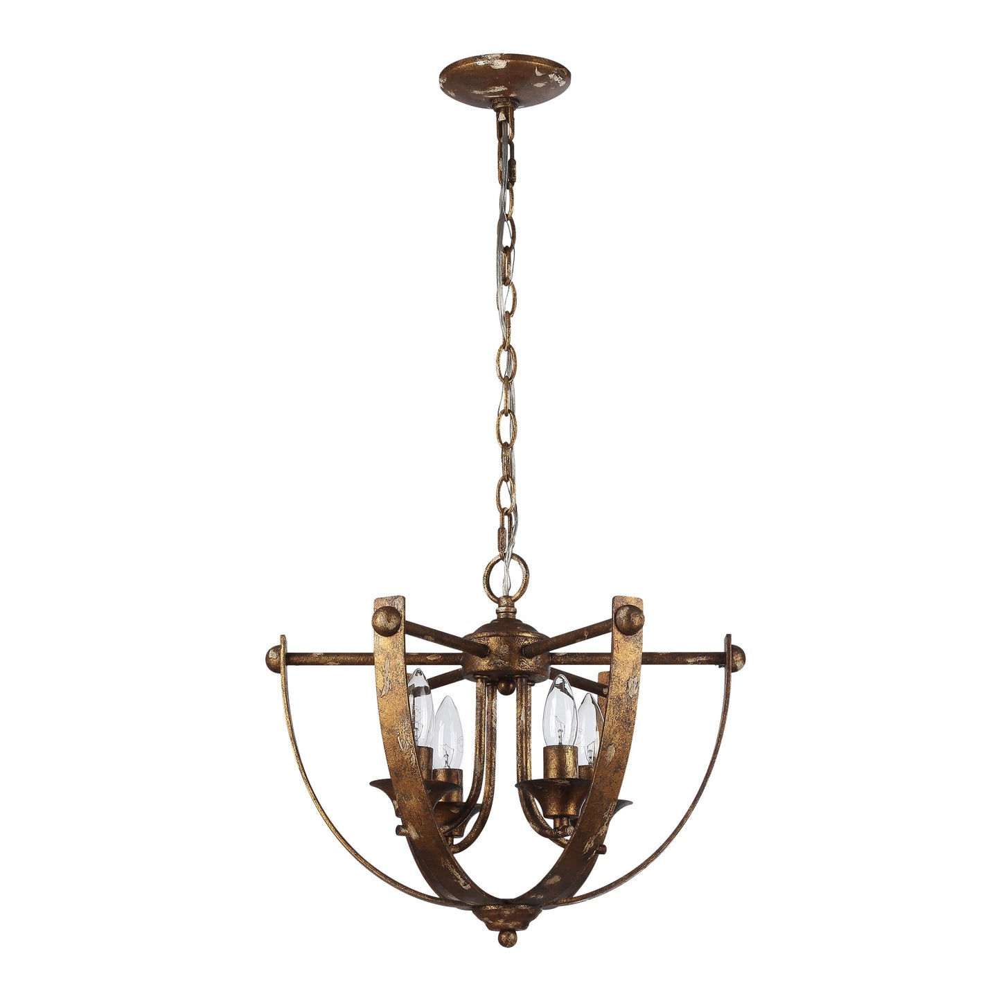 Victory 4-Light Pendant in Heirloom Gold