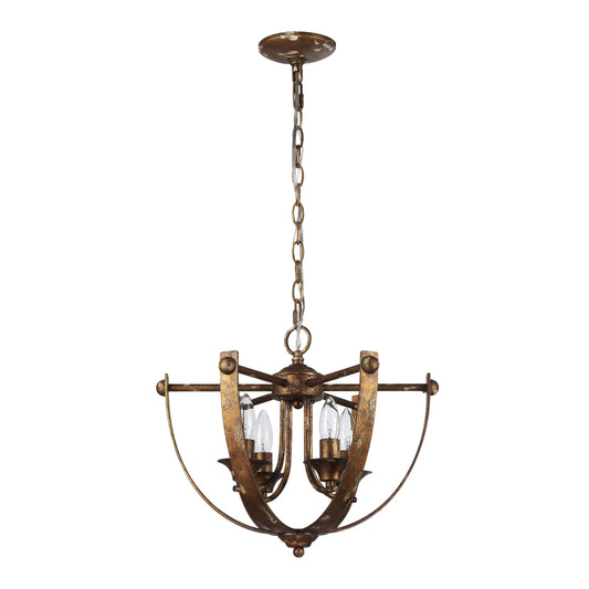 Victory 4-Light Pendant in Heirloom Gold