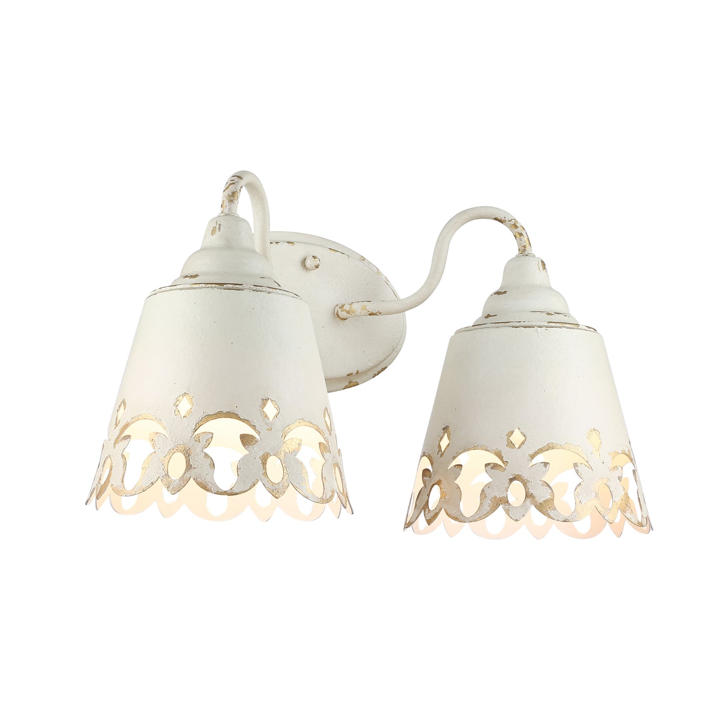 Erin 2-Light Vanity Light in Antique Ivory