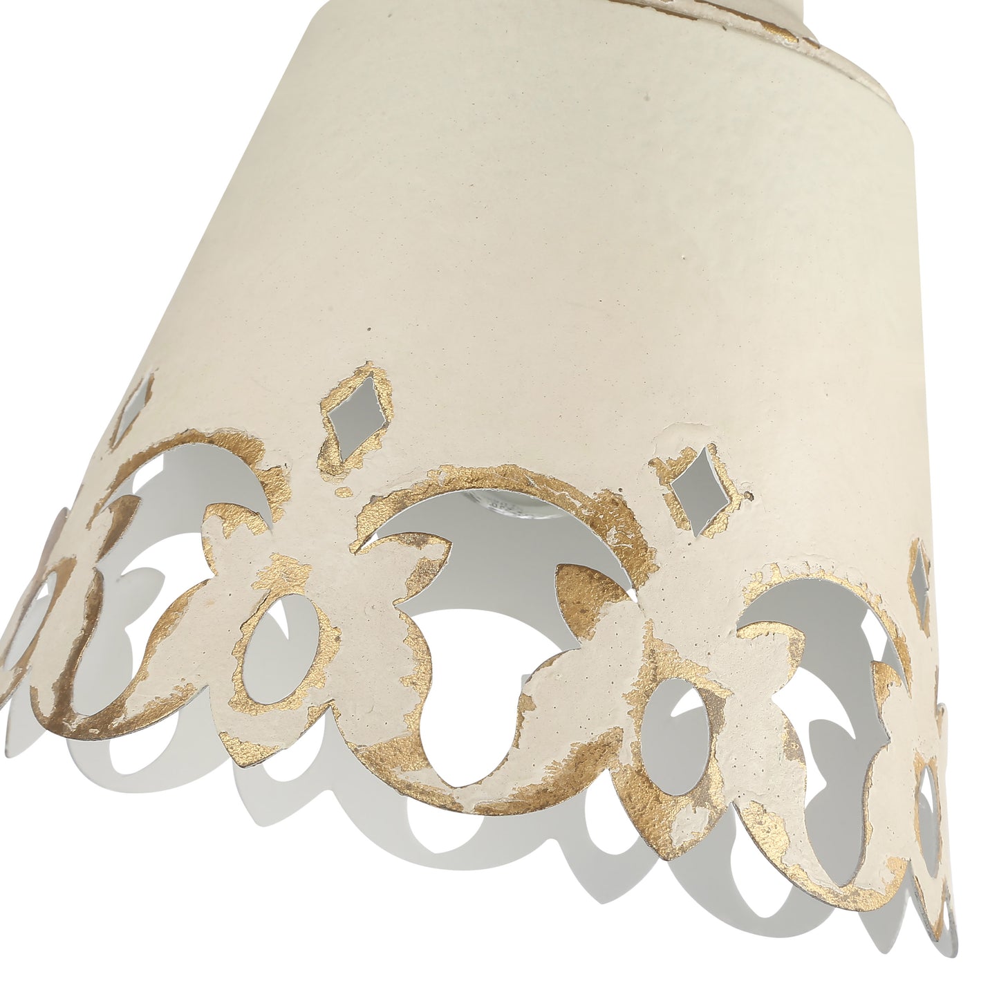 Erin 5 Light Semi-Flush - Outdoor in Natural Black with Maple All-Weather Wicker Shade