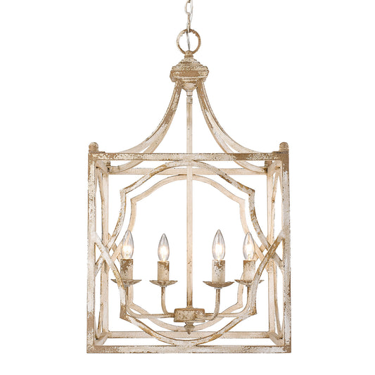 Laurence 4-Light Pendant in Antique Ivory