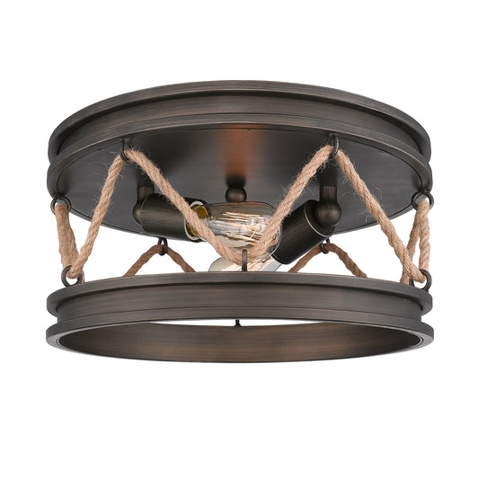 Ren Flush Mount in Gunmetal Bronze