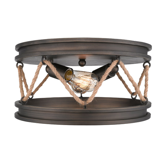 Ren Flush Mount in Gunmetal Bronze