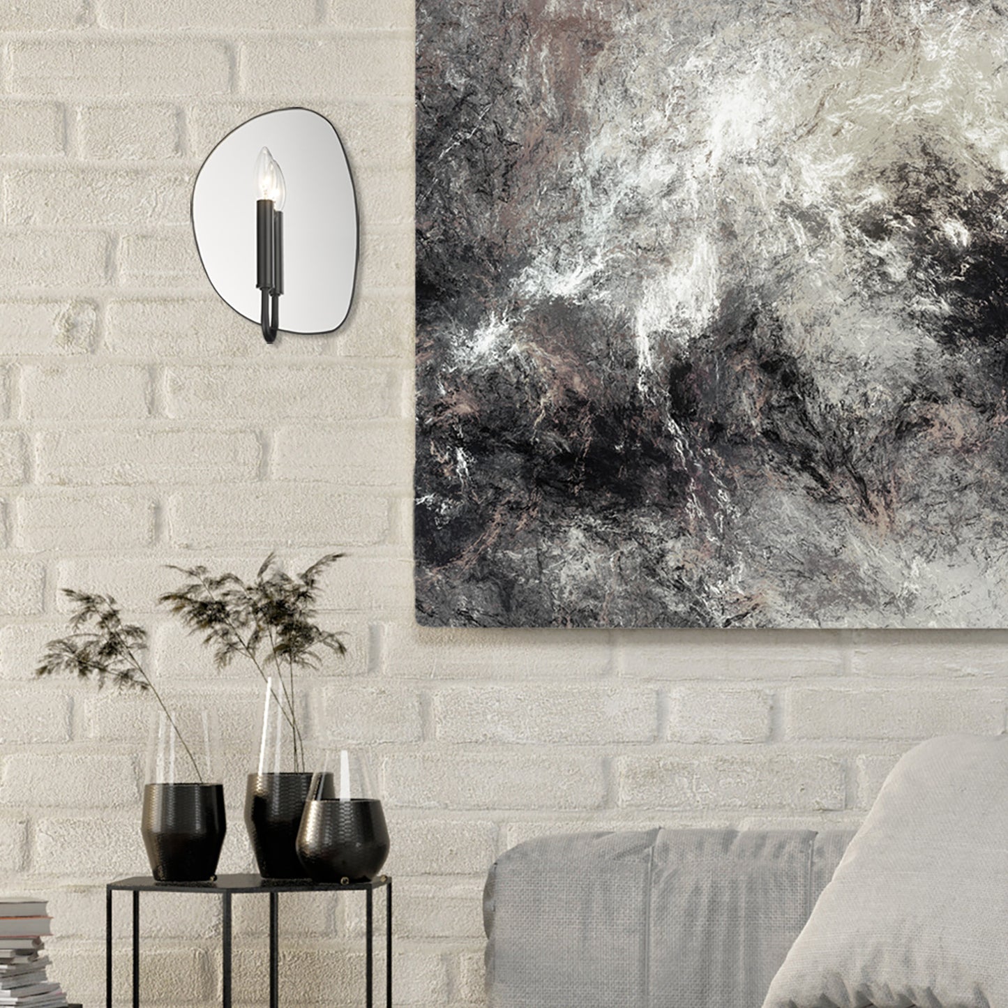 Liv- 1 Light Wall Sconce in Matte Black