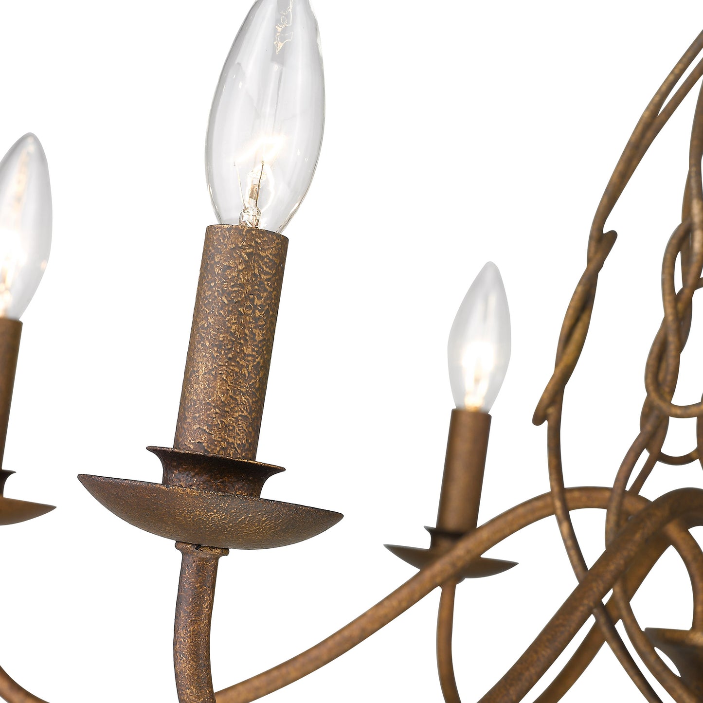 Elizabeth- 6-Light Chandelier in Burnished Chestnut