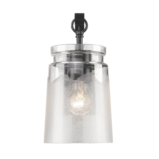 Cassius- BLK 1-Light Wall Sconce in Matte Black