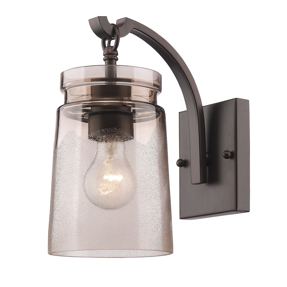 Cassius-1-Light Wall Sconce in Rubbed Bronze