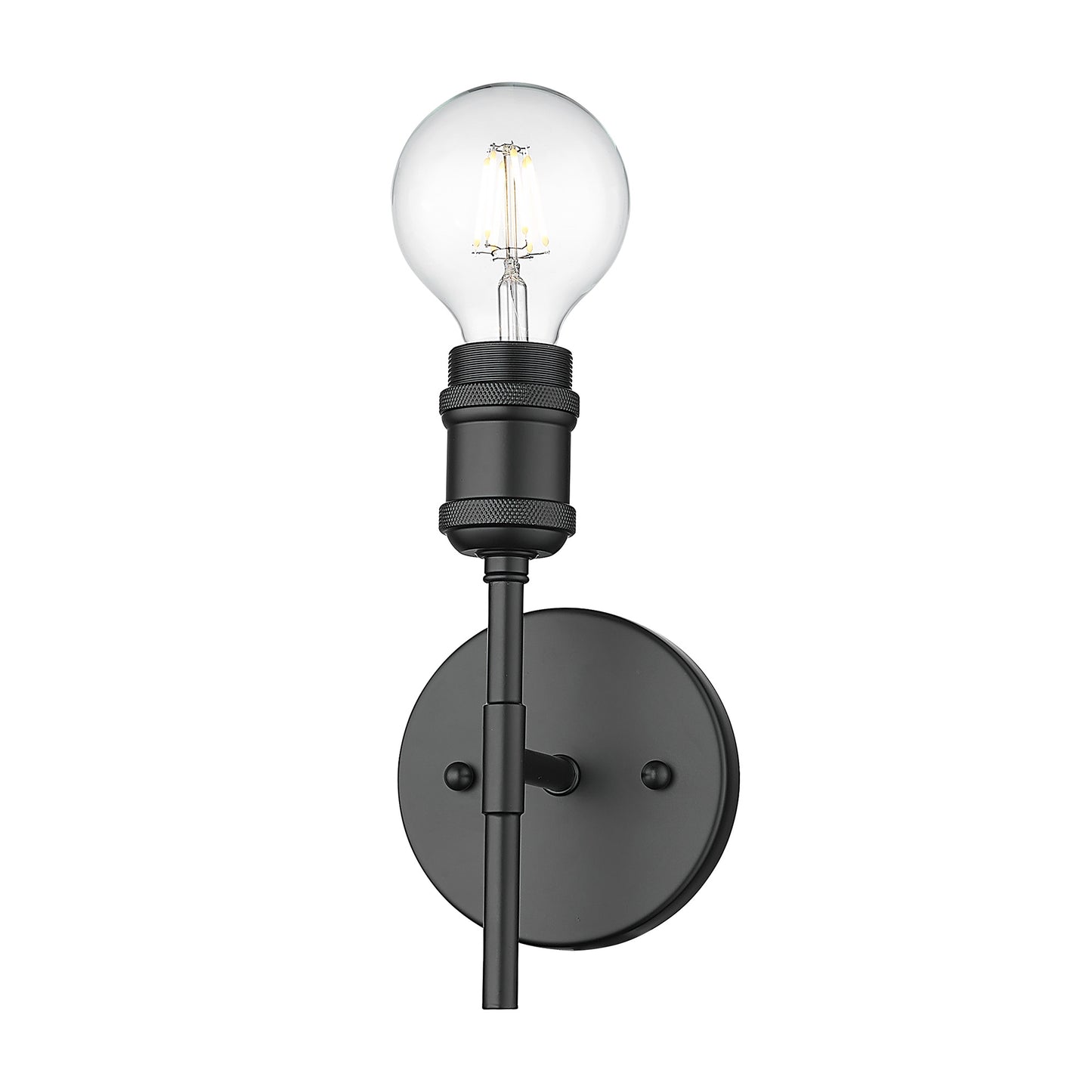 Foley BLK 1 Light Wall Sconce in Matte Black