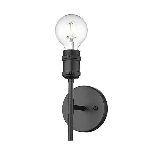 Foley BLK 1 Light Wall Sconce in Matte Black