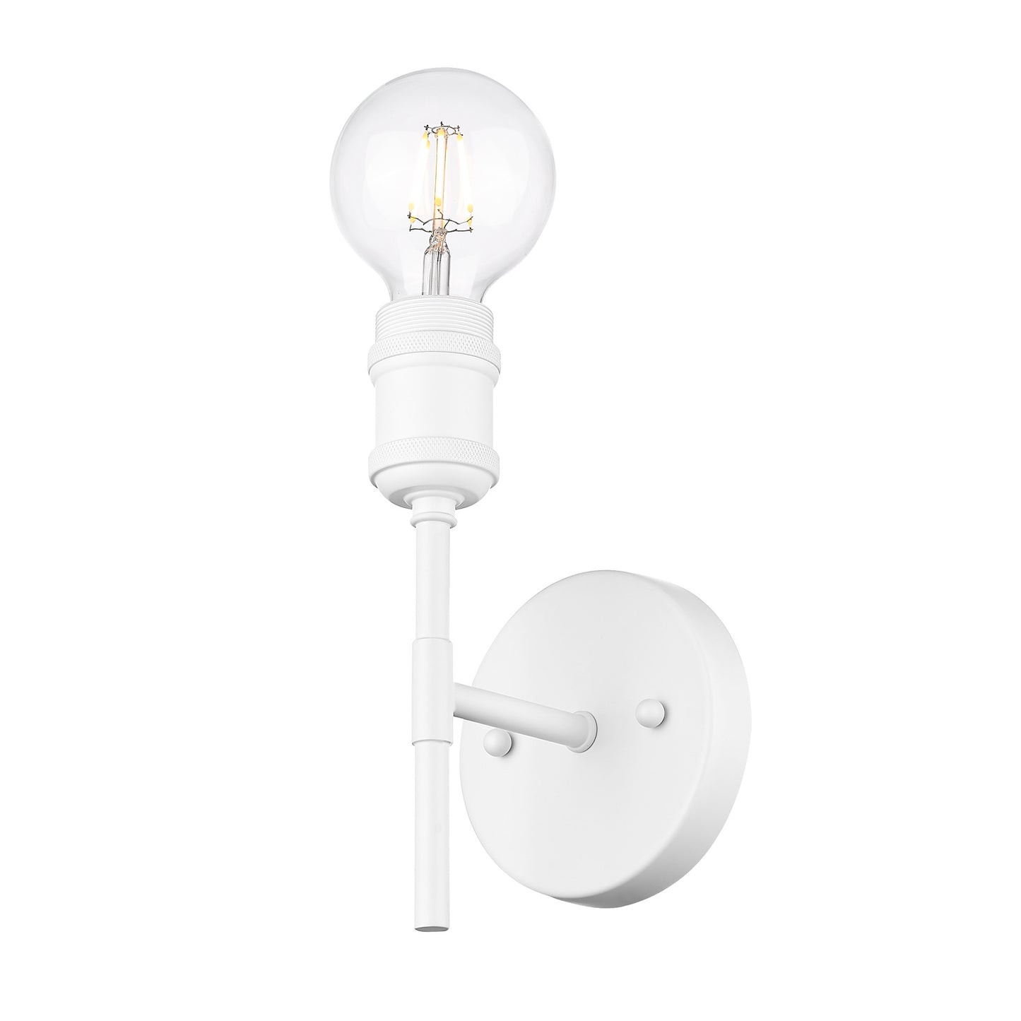 Foley WHT 1 Light Wall Sconce in Matte White