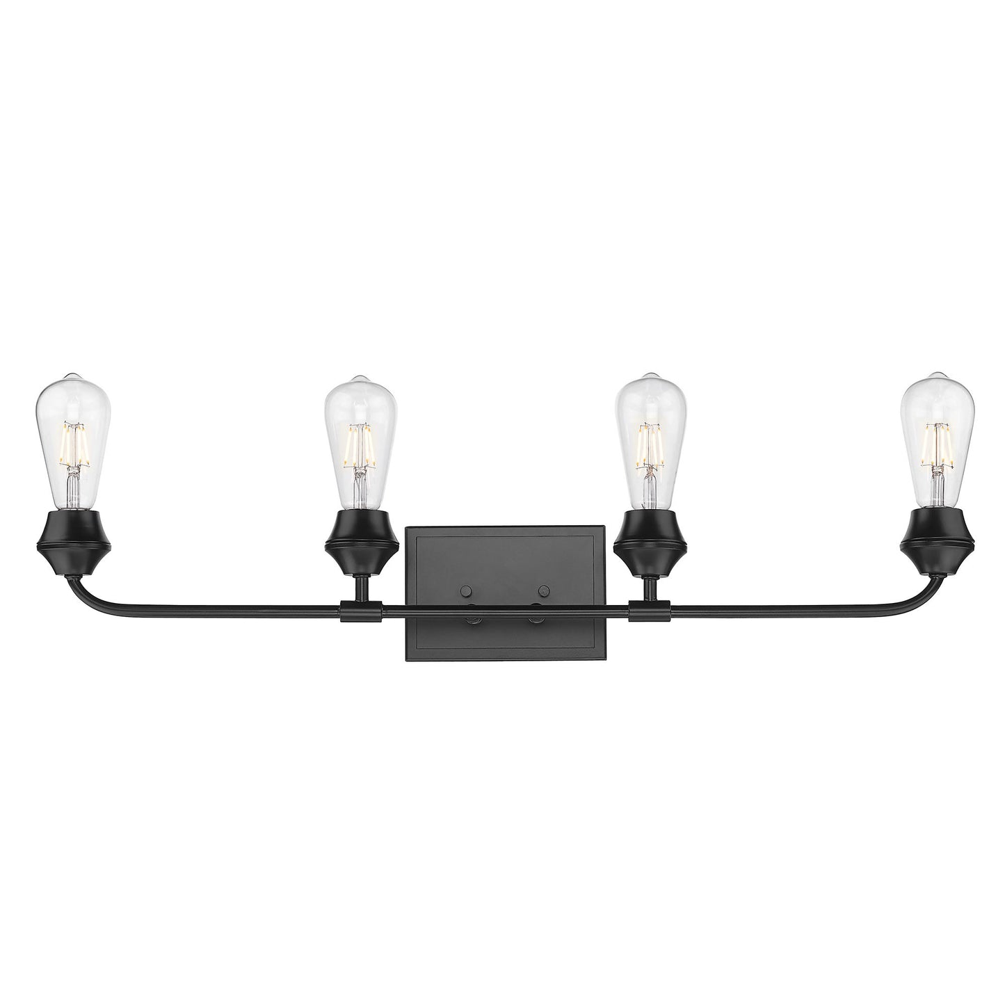Bradden 4 Light Bath Vanity in Matte Black