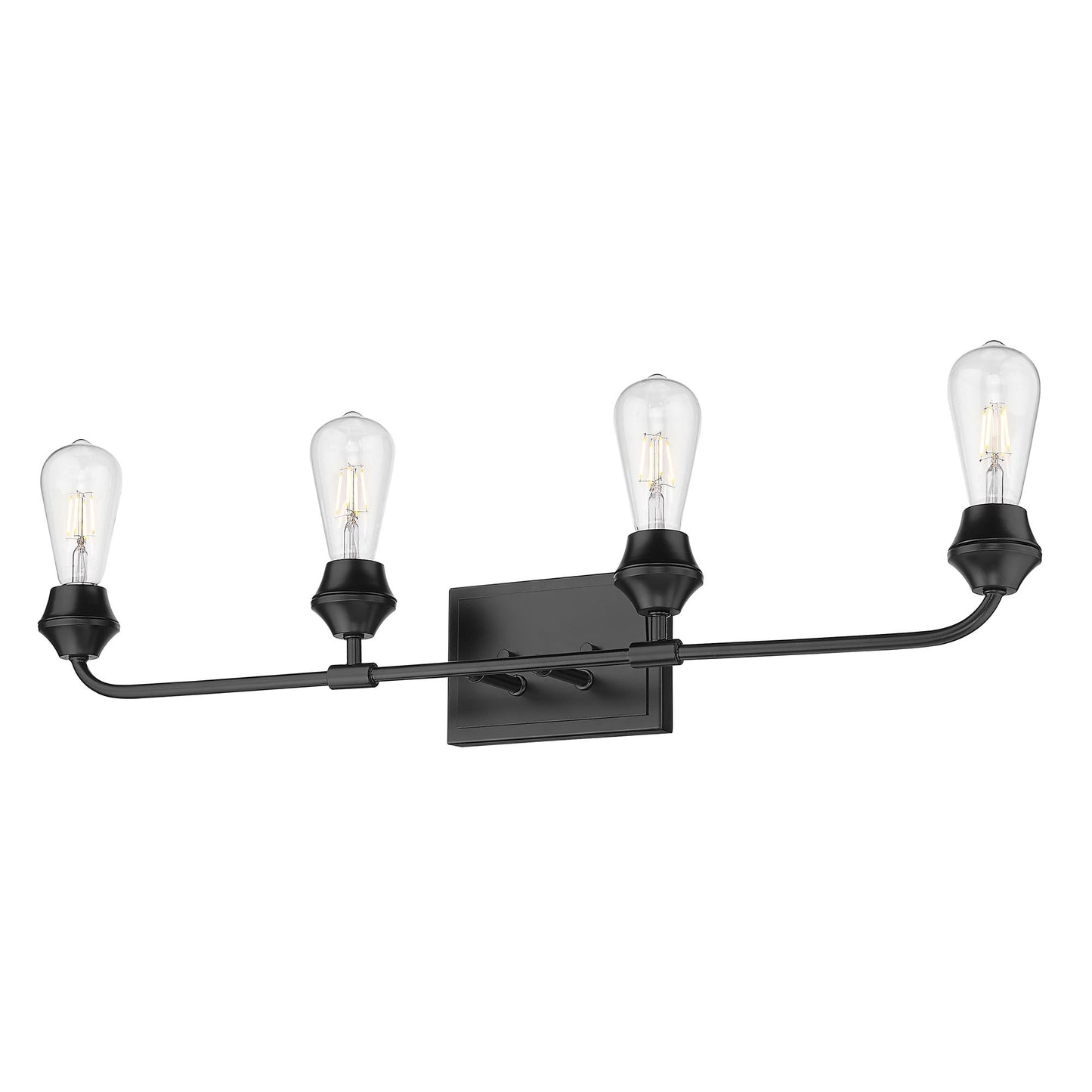 Bradden 4 Light Bath Vanity in Matte Black
