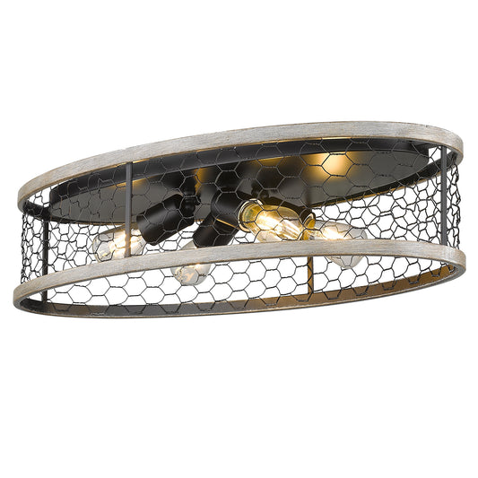 Cooper 24" Flush Mount in Matte Black