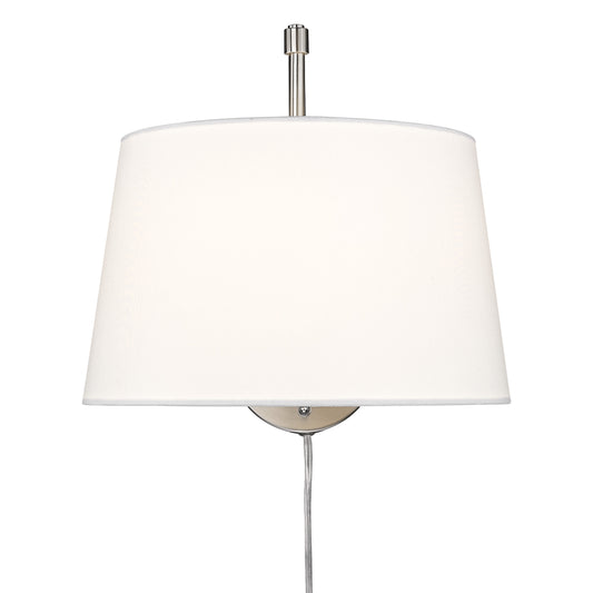 Riley 1-Light Swing Arm in Pewter with Modern White