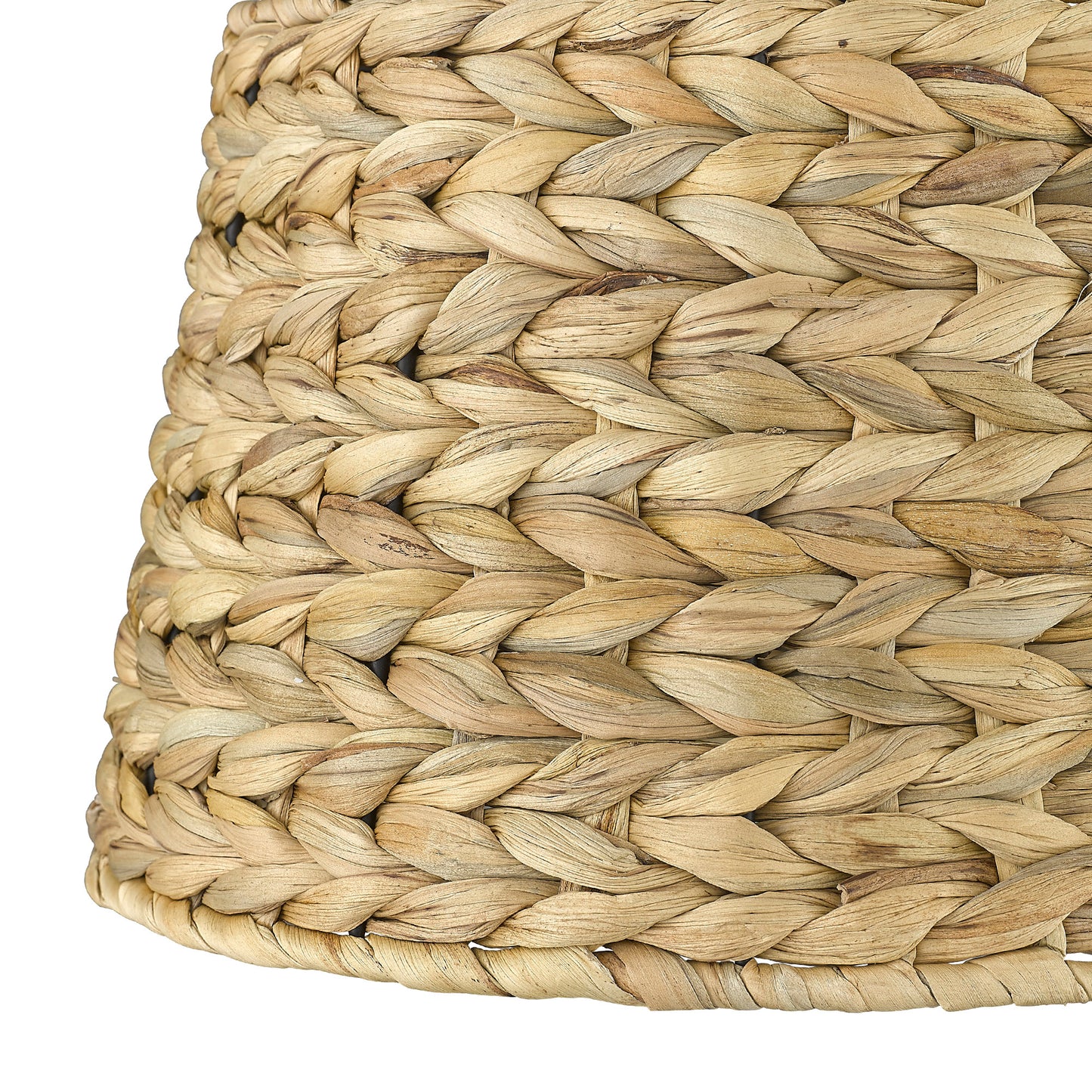 Riley Articulating Wall Sconce in Matte Black with Woven Sweet Grass Shade