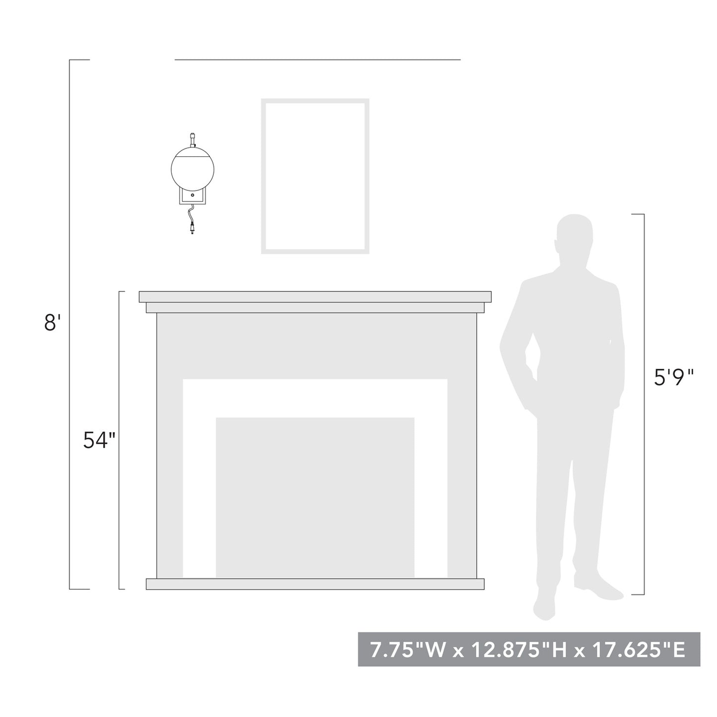 Hugo BLK 1 Light Articulating Wall Sconce in Matte Black with Opal Glass Shade