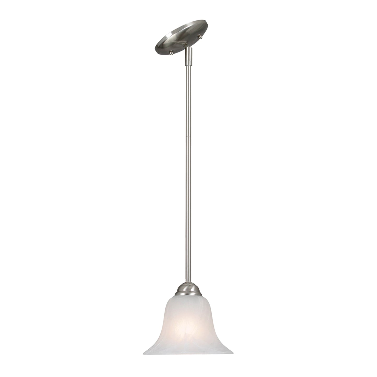 Adams Mini Pendant in Pewter with Marbled Glass