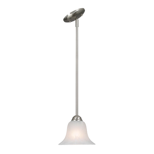 Adams Mini Pendant in Pewter with Marbled Glass