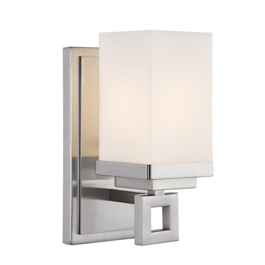 Cayden- 1 Light Bath Vanity in Pewter with Cased Opal Glass