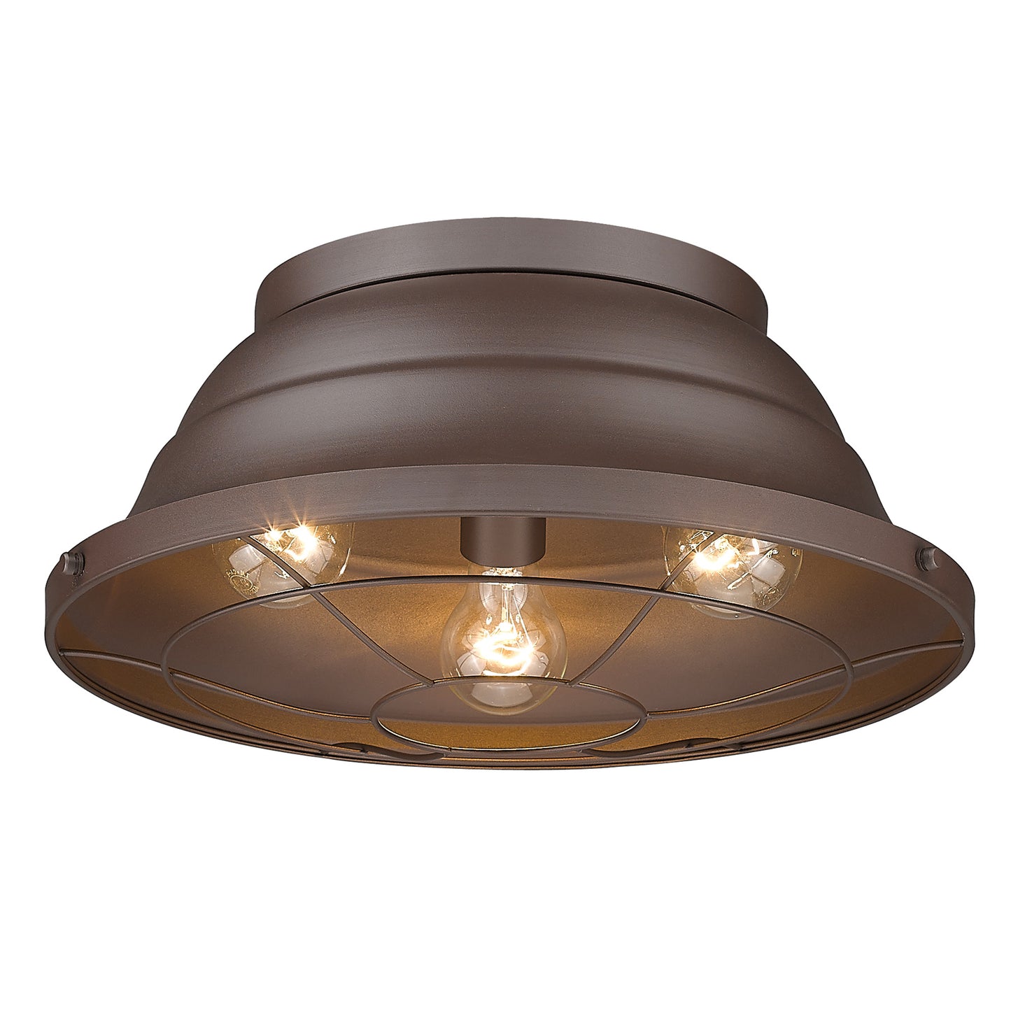 Pascale-Flush Mount - Outdoor in Textured Bronze with Textured Bronze