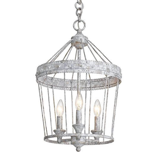 Claudet 3 Light Chandelier in Oyster