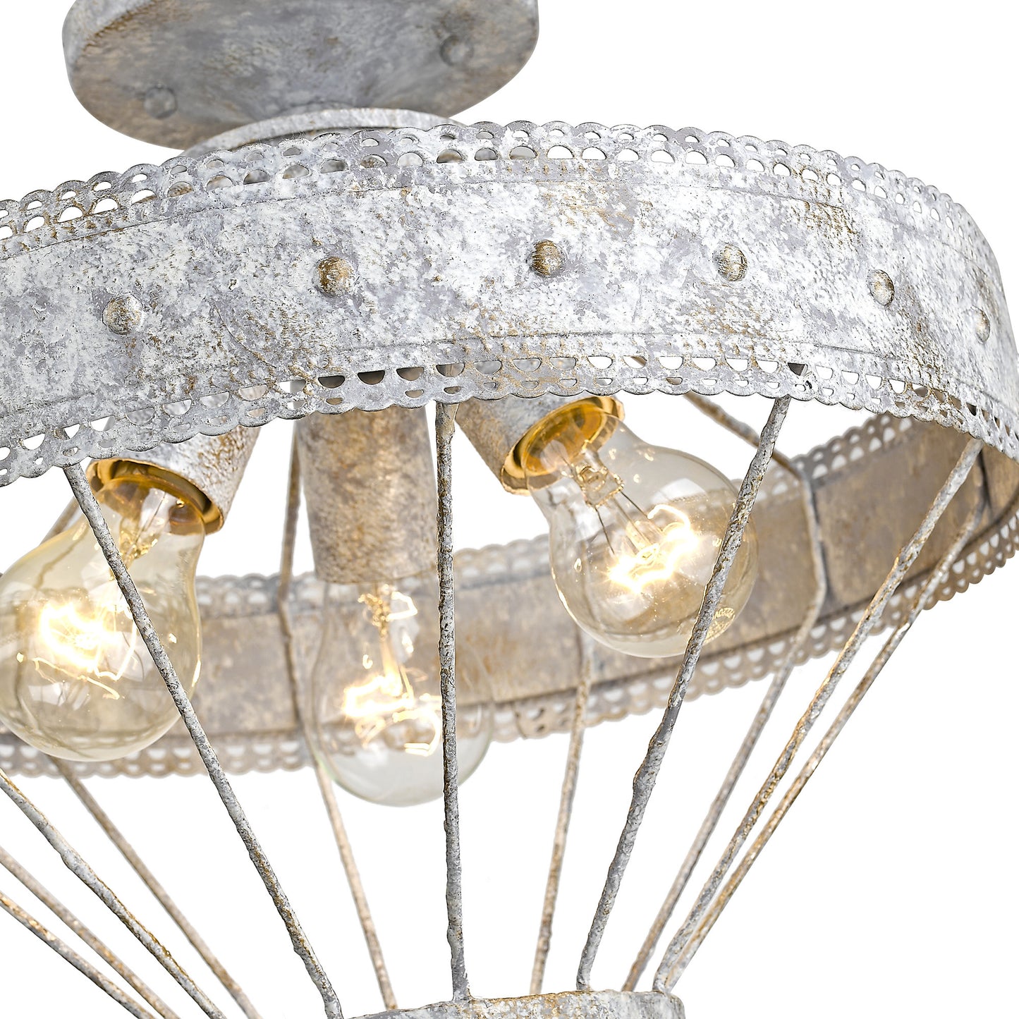 Bueller Semi-Flush in Oyster