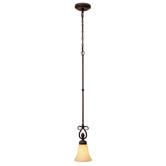Diana Mini Pendant in Cordoban Bronze with Remolino Glass