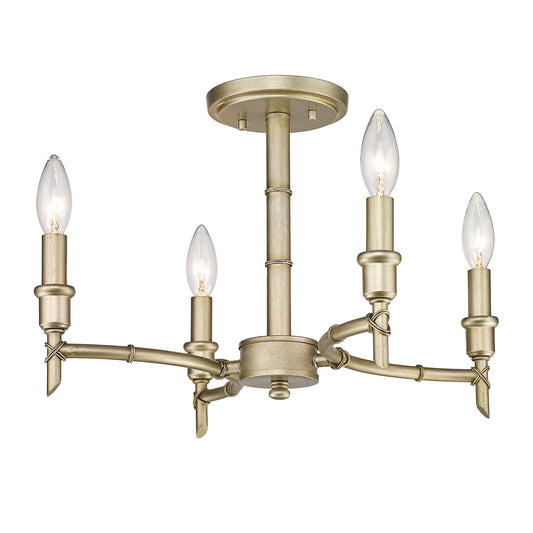 Nigel- Semi-Flush in White Gold