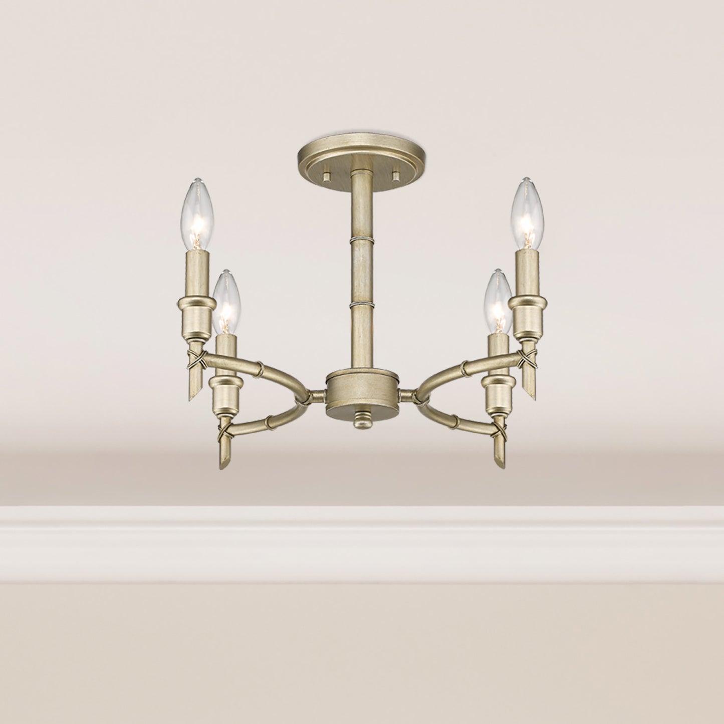 Nigel- Semi-Flush in White Gold