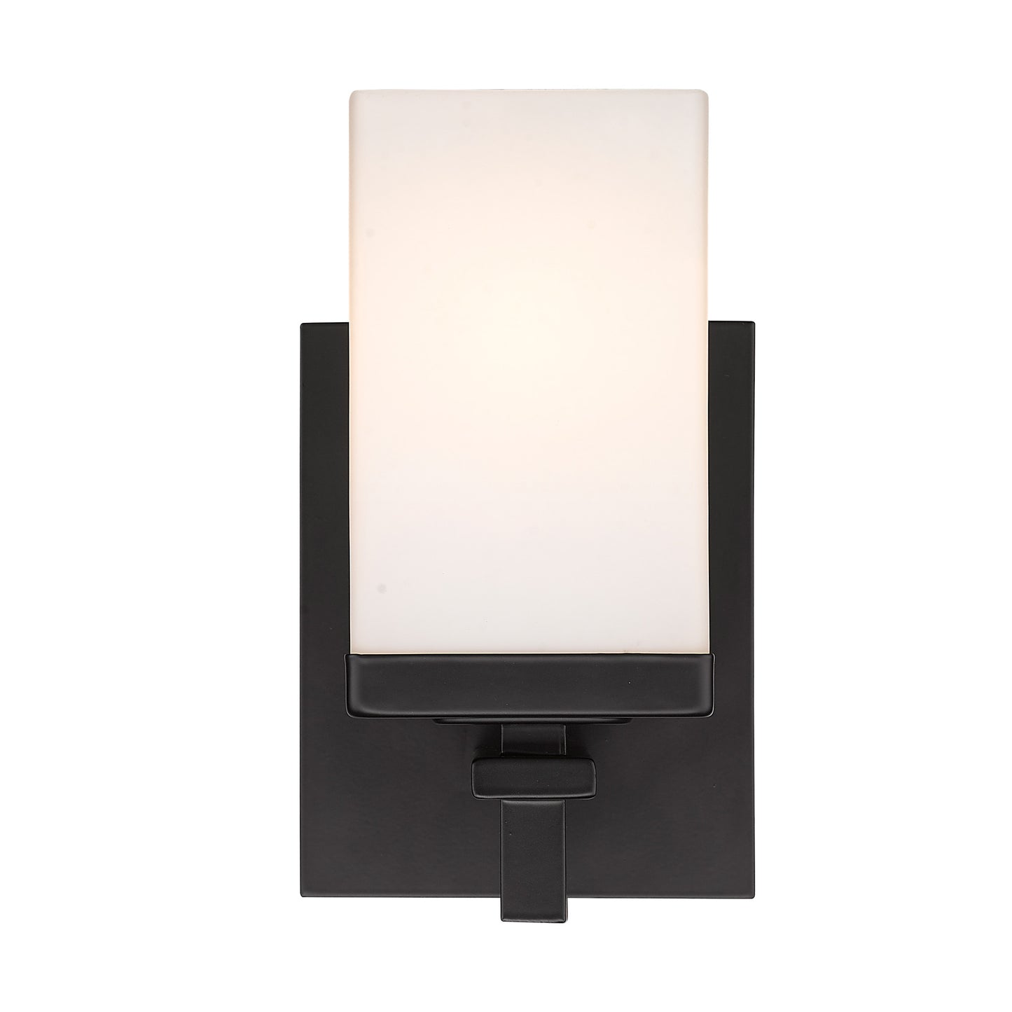 Manning 1 Light Bath Vanity in Matte Black