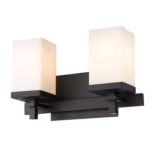Manning 2 Light Bath Vanity in Matte Black