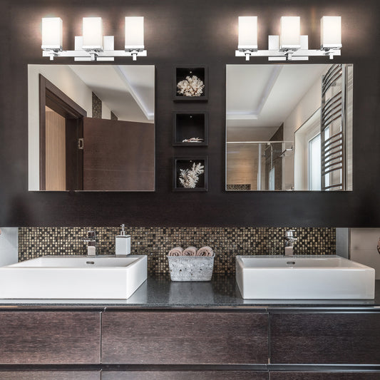 Manning 3 Light Bath Vanity in Chrome