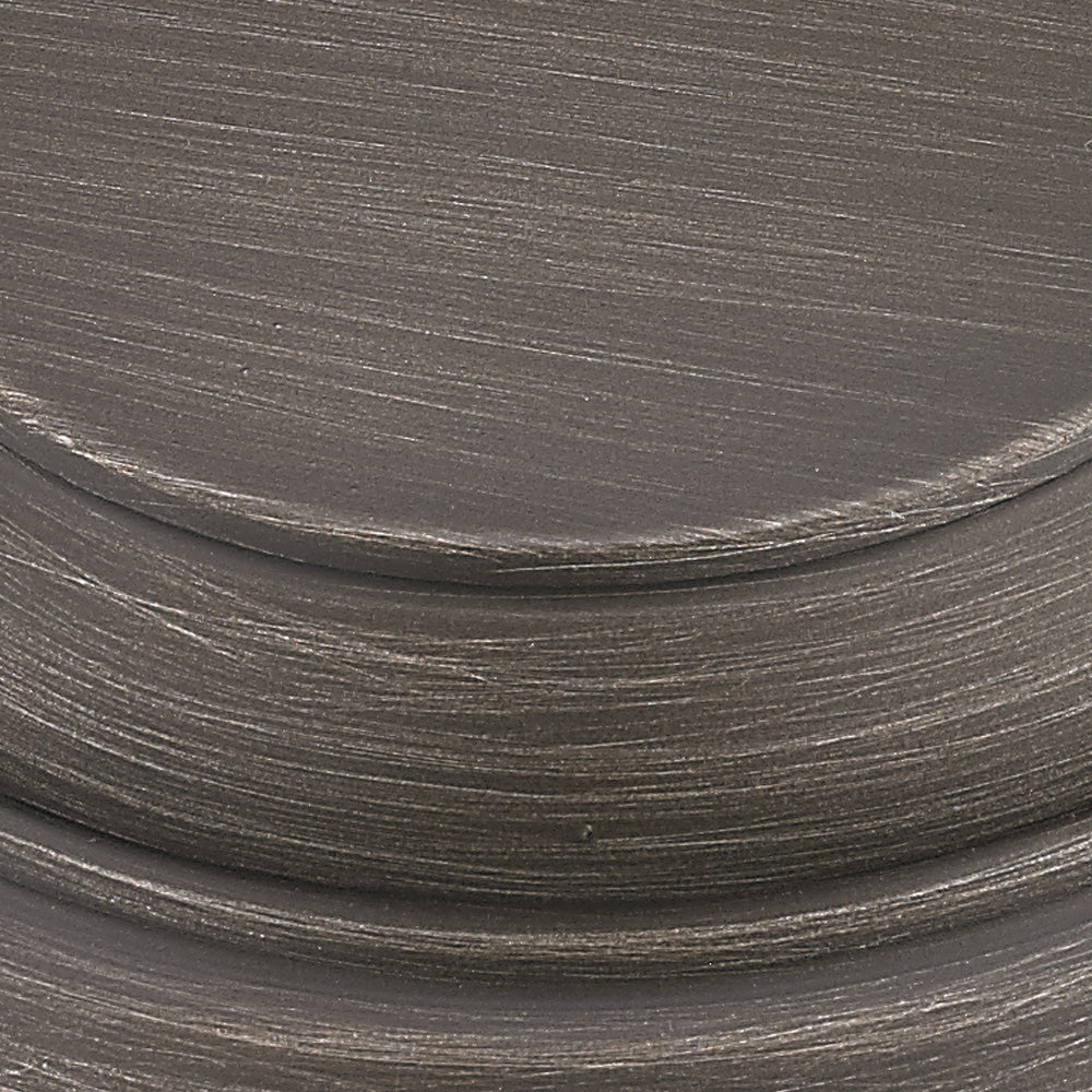 Ren Mini Pendant in Gunmetal Bronze with Clear Sandblasted Glass